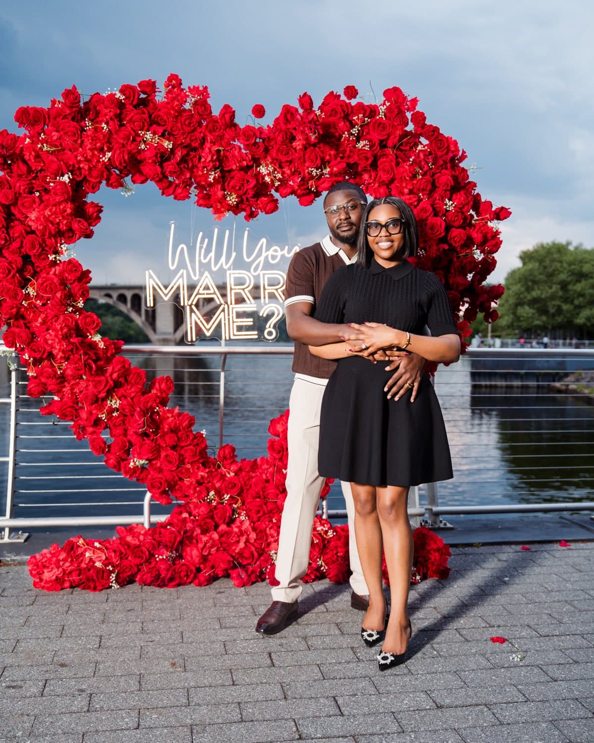 Patience and Milton engagement photo